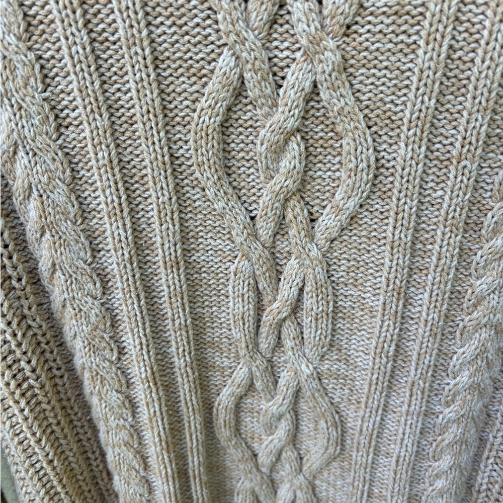 Old Navy Cable Knit Beige Sweater - Picture 6 of 6